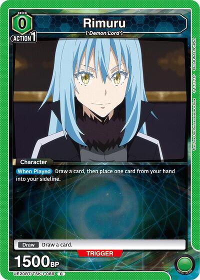 Rimuru (089) (UE20BT) #UE20BT/TSK-1-089 Common (Near Mint) UE20BT: That Time I Got Reincarnated as a Slime Union Arena: 2026