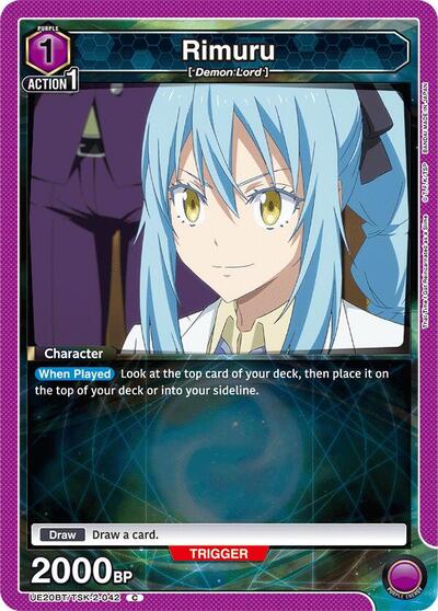 Rimuru (042) (UE20BT) #UE20BT/TSK-2-042 Common (Near Mint) UE20BT: That Time I Got Reincarnated as a Slime Union Arena: 2026