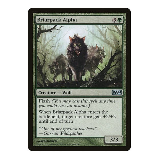 Briarpack Alpha (M14) #166 Uncommon (Damaged) Magic 2014 (M14) Magic: The Gathering: 2013