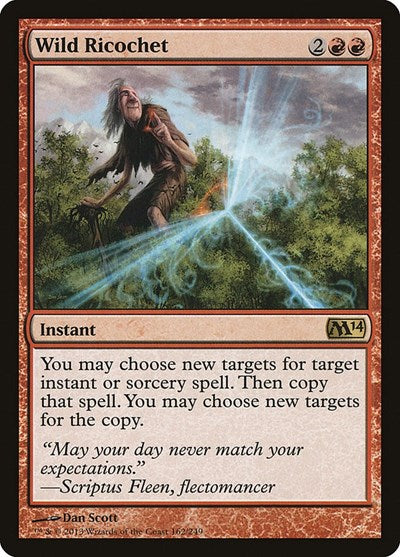 Wild Ricochet (M14) #162 Rare (Moderately Played) Magic 2014 (M14) Magic: The Gathering: 2013