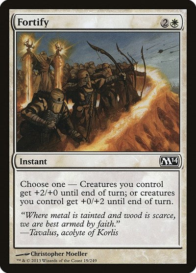 Fortify (M14) #19 Common (Lightly Played) Magic 2014 (M14) Magic: The Gathering: 2013