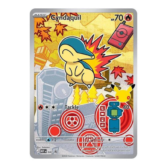 Cyndaquil - 047 (MEP) #047 Promo (Holofoil Near Mint) ME: Mega Evolution Promo Pokemon: 2025