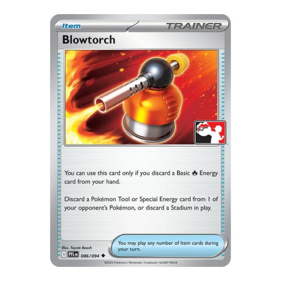 Blowtorch - 086/094 () #086/094 Uncommon (Moderately Played) Prize Pack Series Cards Pokemon: 2022