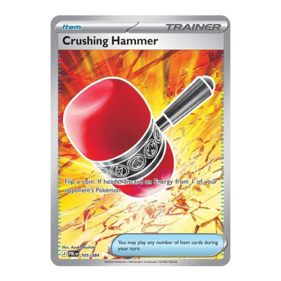 Crushing Hammer (PBL) #105/084 Ultra Rare ME05: Pitch Black Pokemon: 2026