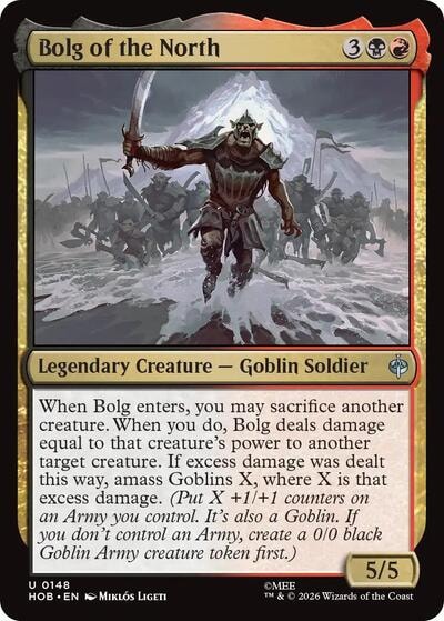 Bolg of the North (HOB) #148 Uncommon (Lightly Played) The Hobbit Magic: The Gathering: 2026