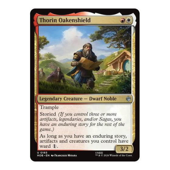 Thorin Oakenshield (HOB) #165 Uncommon (Lightly Played) The Hobbit Magic: The Gathering: 2026