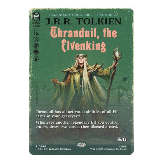 Thranduil, the Elvenking (Borderless) (HOB) #246 Rare (Near Mint) The Hobbit Magic: The Gathering: 2026