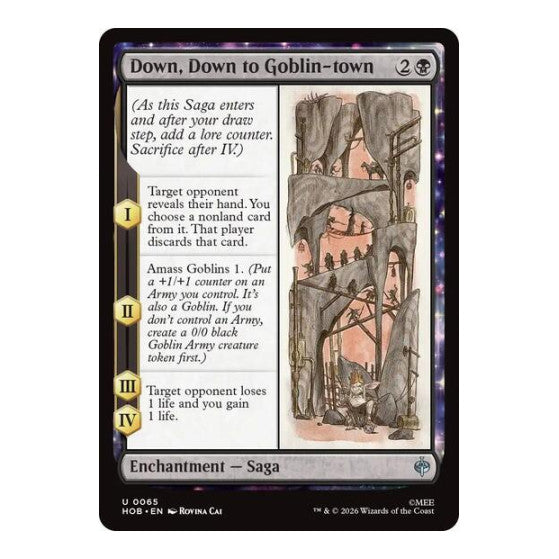 Down, Down to Goblin-town (HOB) #65 Uncommon (Lightly Played) The Hobbit Magic: The Gathering: 2026