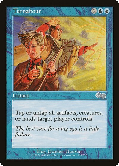 Turnabout (USG) #105 Uncommon (Lightly Played) Urza's Saga Magic: The Gathering: 1998