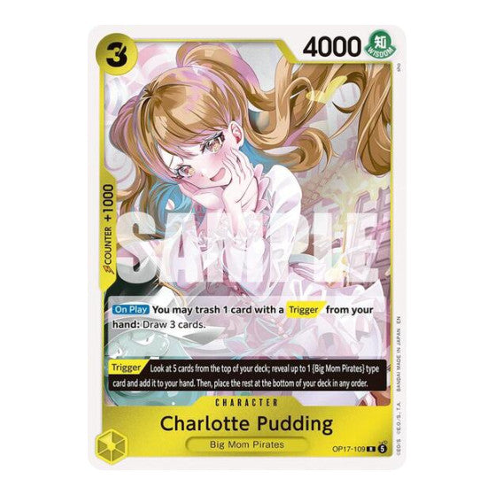 Charlotte Pudding (OP17) #OP17-109 Rare (Foil Near Mint) The World's Strongest Warriors One Piece Card Game: 2026