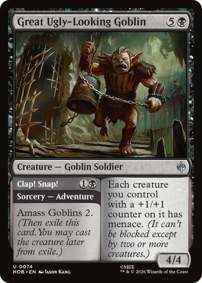 Great Ugly Looking Goblin (HOB) #74 Uncommon (Lightly Played) The Hobbit Magic: The Gathering: 2026