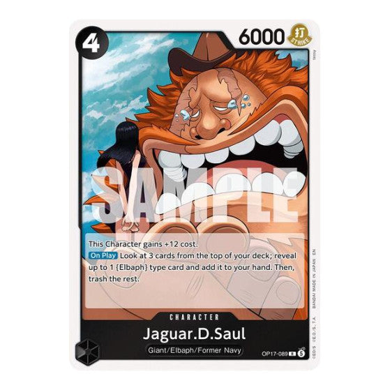 Jaguar.D.Saul (OP17) #OP17-089 Rare (Foil Near Mint) The World's Strongest Warriors One Piece Card Game: 2026