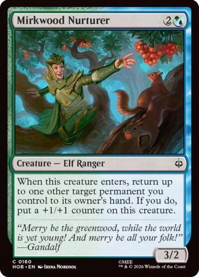 Mirkwood Nurturer (HOB) #160 Common (Lightly Played) The Hobbit Magic: The Gathering: 2026