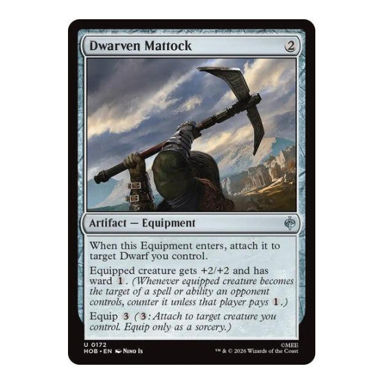 Dwarven Mattock (HOB) #172 Uncommon (Lightly Played) The Hobbit Magic: The Gathering: 2026