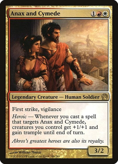 Anax and Cymede (THS) #186 Rare (Foil Near Mint) Theros Magic: The Gathering: 2013