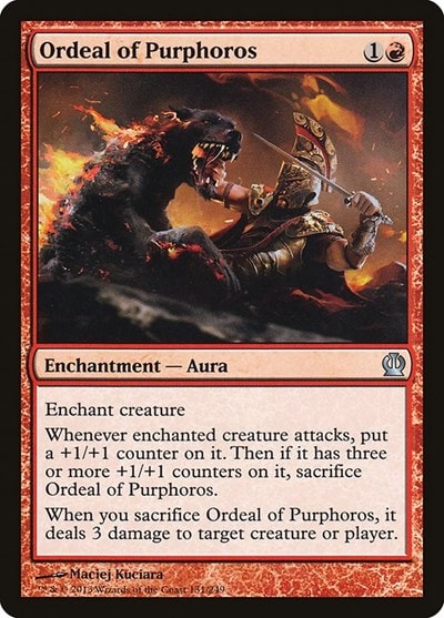 Ordeal of Purphoros (THS) #131 Uncommon (Lightly Played) Theros Magic: The Gathering: 2013
