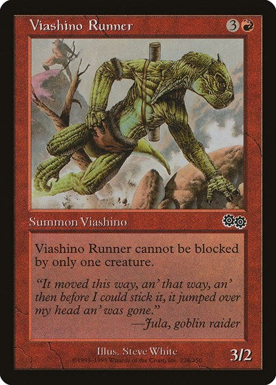 Viashino Runner (USG) #224 Common (Lightly Played) Urza's Saga Magic: The Gathering: 1998