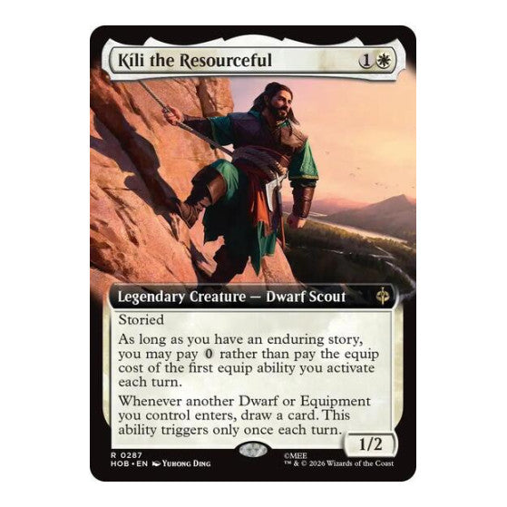 Kili the Resourceful (Extended Art) (HOB) #287 Rare (Near Mint) The Hobbit Magic: The Gathering: 2026