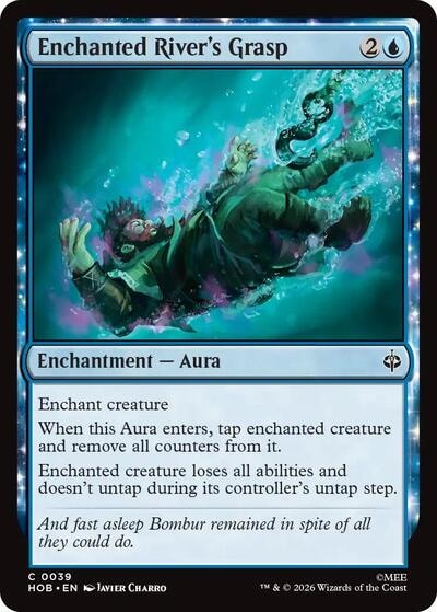 Enchanted Rivers Grasp (HOB) #39 Common (Lightly Played) The Hobbit Magic: The Gathering: 2026