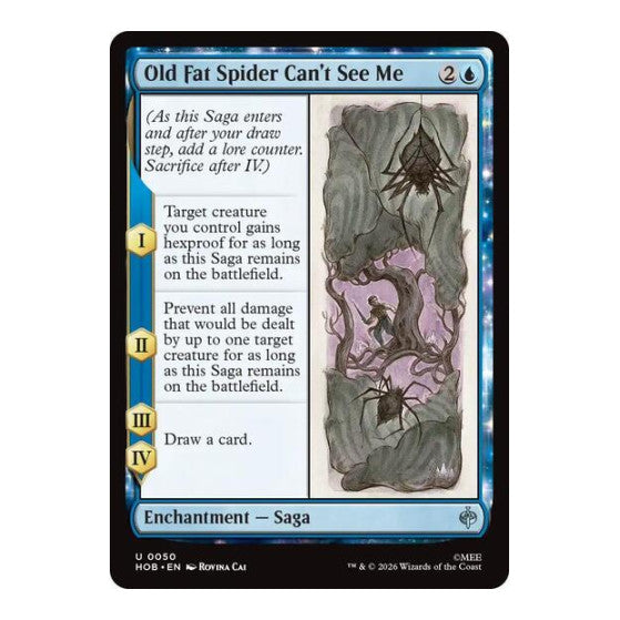 Old Fat Spider Can't See Me (HOB) #50 Uncommon (Lightly Played) The Hobbit Magic: The Gathering: 2026