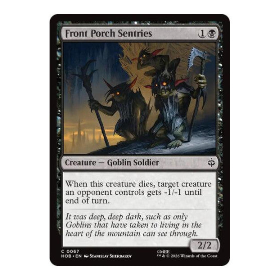 Front Porch Sentries (HOB) #67 Common (Lightly Played) The Hobbit Magic: The Gathering: 2026