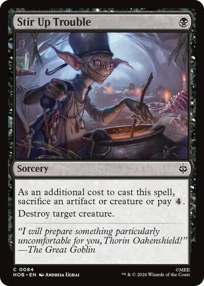 Stir Up Trouble (HOB) #84 Common (Lightly Played) The Hobbit Magic: The Gathering: 2026