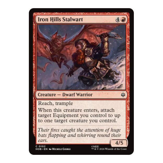 Iron Hills Stalwart (HOB) #102 Common (Lightly Played) The Hobbit Magic: The Gathering: 2026