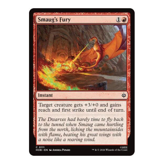 Smaug's Fury (HOB) #111 Common (Lightly Played) The Hobbit Magic: The Gathering: 2026