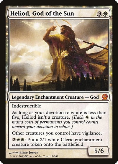 Heliod God of the Sun (THS) #17 Mythic Rare (Lightly Played) Theros Magic: The Gathering: 2013