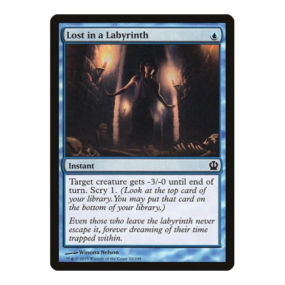 Lost in a Labyrinth (THS) #52 Common (Lightly Played) Theros Magic: The Gathering: 2013