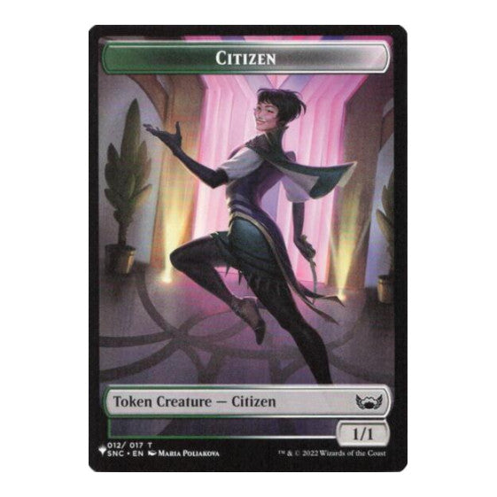 Citizen // Dinosaur Double-Sided Token (LIST) #12 // 7 Token (Moderately Played) The List Reprints Magic: The Gathering: 2026