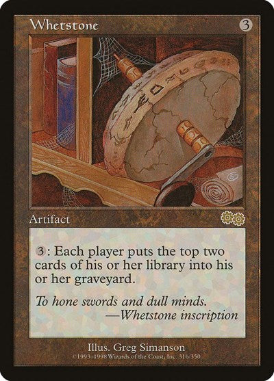 Whetstone (USG) #316 Rare (Moderately Played) Urza's Saga Magic: The Gathering: 1998