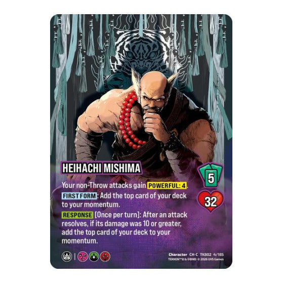 Heihachi Mishima (TK8) #TK802 4/185 CH-C (Near Mint) TEKKEN 8 UniVersus: 2026