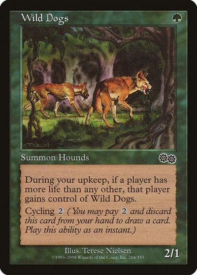 1998 Magic: Urza's Saga (USG) - Wild Dogs (#284, Common) (Lightly Played)