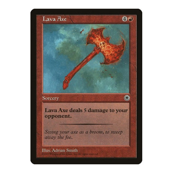 Lava Axe (POR) #137 Common Portal Magic: The Gathering: 1997