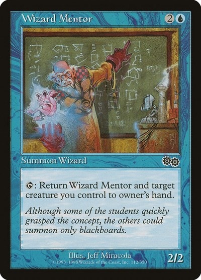 Wizard Mentor (USG) #112 Common (Moderately Played) Urza's Saga Magic: The Gathering: 1998