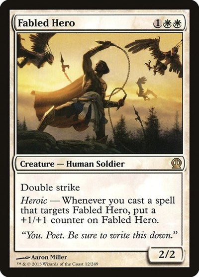 Fabled Hero (THS) #12 Rare (Near Mint) Theros Magic: The Gathering: 2013