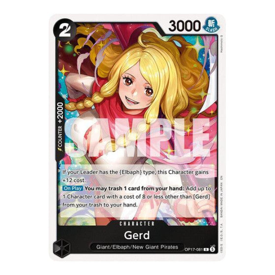 Gerd (OP17) #OP17-081 Rare (Foil Near Mint) The World's Strongest Warriors One Piece Card Game: 2026