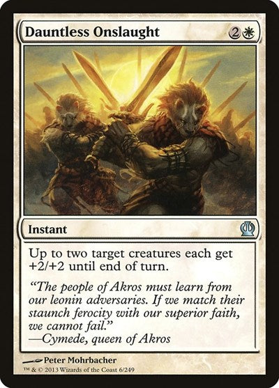 Dauntless Onslaught (THS) #6 Uncommon (Lightly Played) Theros Magic: The Gathering: 2013