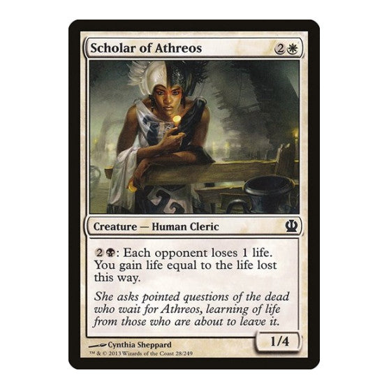 Scholar of Athreos (THS) #28 Common (Lightly Played) Theros Magic: The Gathering: 2013