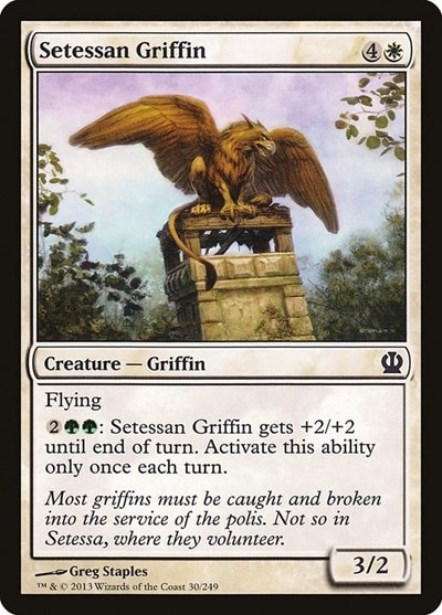 Setessan Griffin (THS) #30 Common Theros Magic: The Gathering: 2013