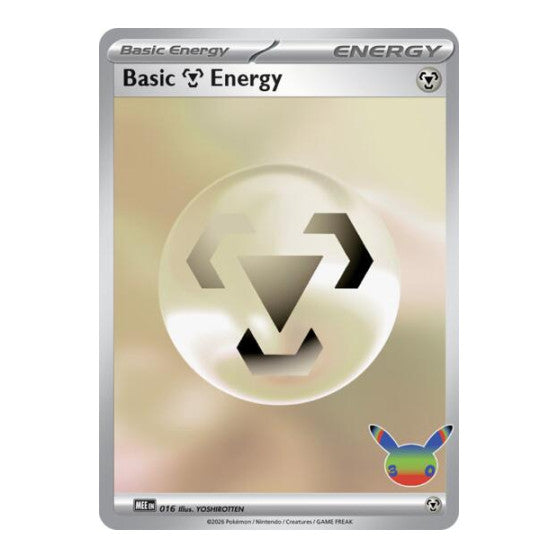 Basic Metal Energy 016 30th Celebration (MEE) #016 Futuristic Rare (Holofoil Near Mint) MEE: Mega Evolution Energies Pokemon: 2025