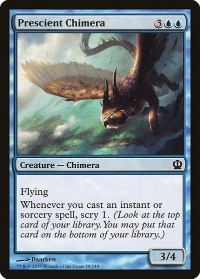 Prescient Chimera (THS) #59 Common (Heavily Played) Theros Magic: The Gathering: 2013