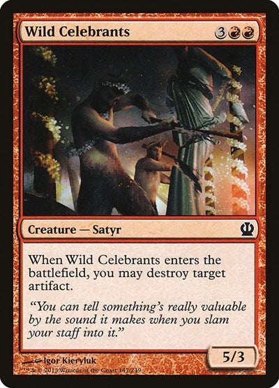 Wild Celebrants (THS) #147 Common (Lightly Played) Theros Magic: The Gathering: 2013