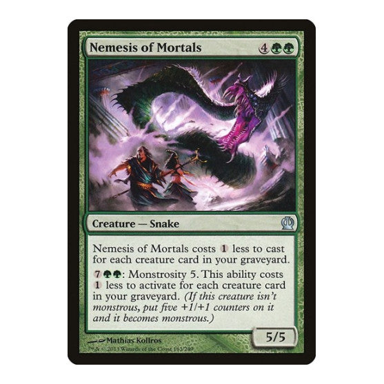 Nemesis of Mortals (THS) #163 Uncommon (Moderately Played) Theros Magic: The Gathering: 2013