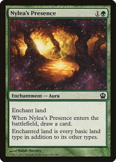 Nyleas Presence (THS) #169 Common (Lightly Played) Theros Magic: The Gathering: 2013