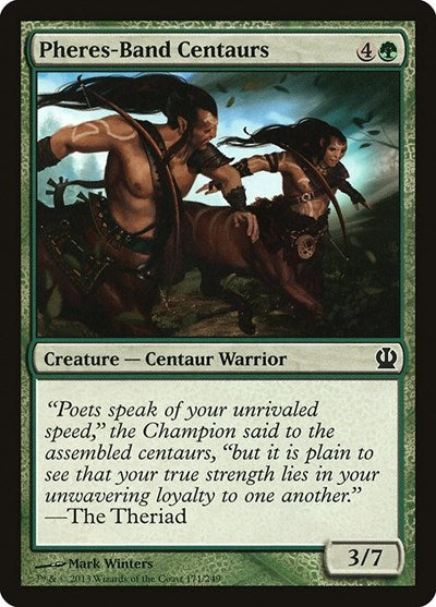 Pheres Band Centaurs (THS) #171 Common (Lightly Played) Theros Magic: The Gathering: 2013