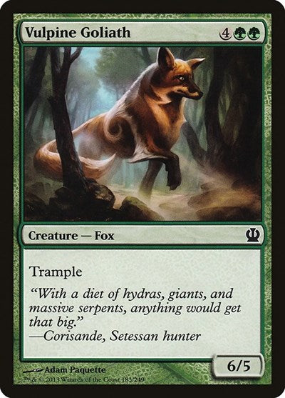 Vulpine Goliath (THS) #183 Common (Lightly Played) Theros Magic: The Gathering: 2013