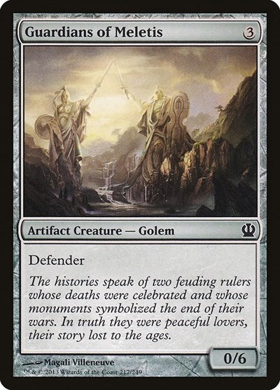 Guardians of Meletis (THS) #217 Common (Lightly Played) Theros Magic: The Gathering: 2013