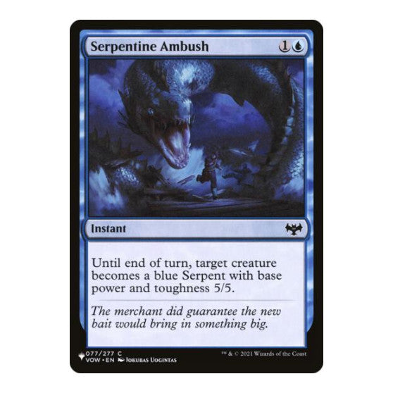 Serpentine Ambush (LIST) #77 Common (Lightly Played) The List Reprints Magic: The Gathering: 2026
